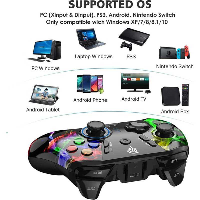 Pc Dual Controllers Jual Gamepad Wireless Gaming Controller 2.4g Dualshock Pc Android Di ...