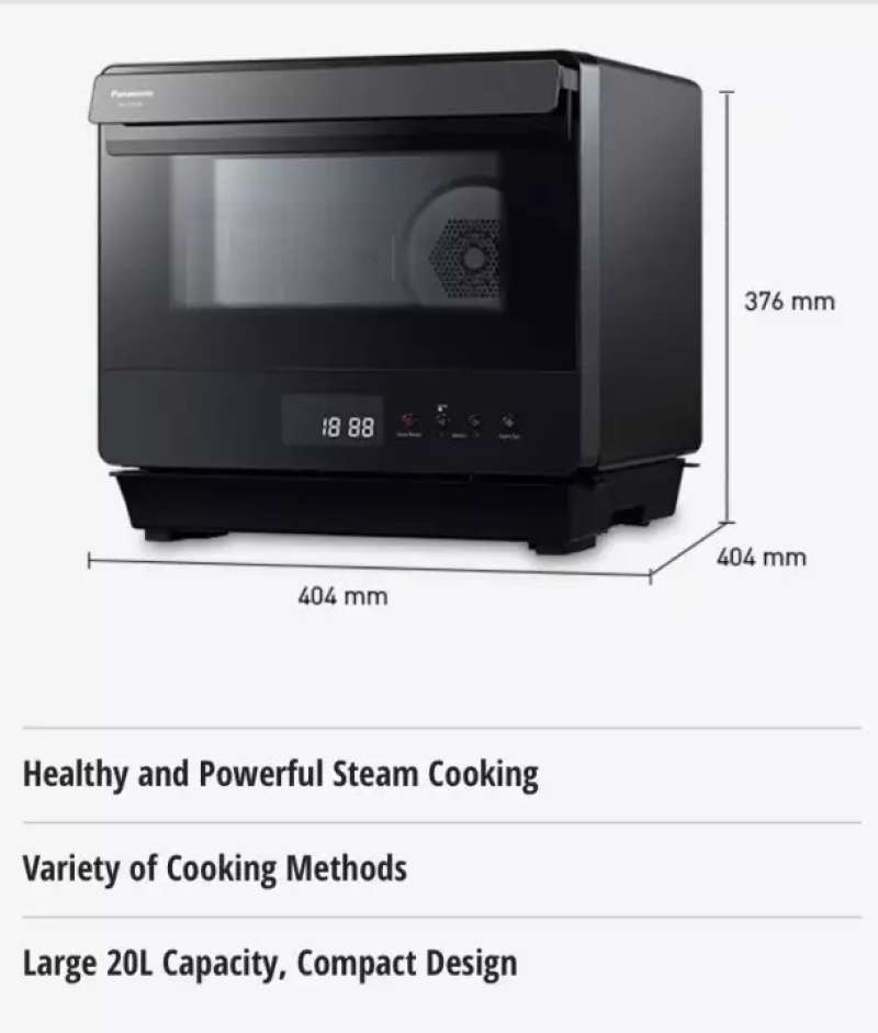 Promo PANASONIC CUBIE CONVECTION OVEN MICROWAVE AIR FRY NUSC180B NU