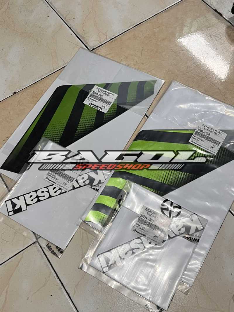 Jual Stiker Tangki Ninja Ss Hijau Zebra Original Kawasaki Di Seller