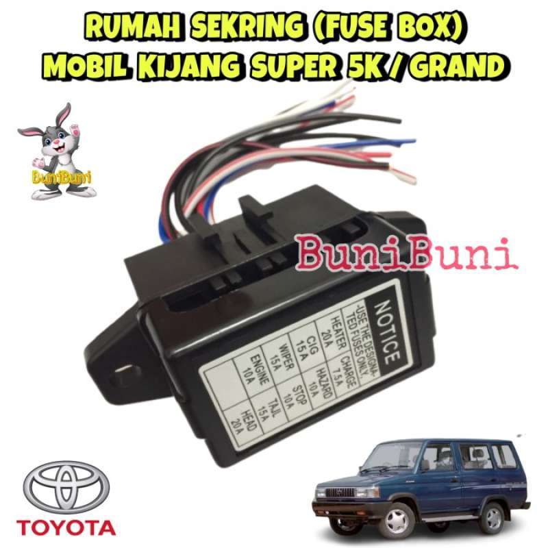 Promo Fuse Box / Rumah Sekring Sikring Mobil Kijang Super 5k / Rover
