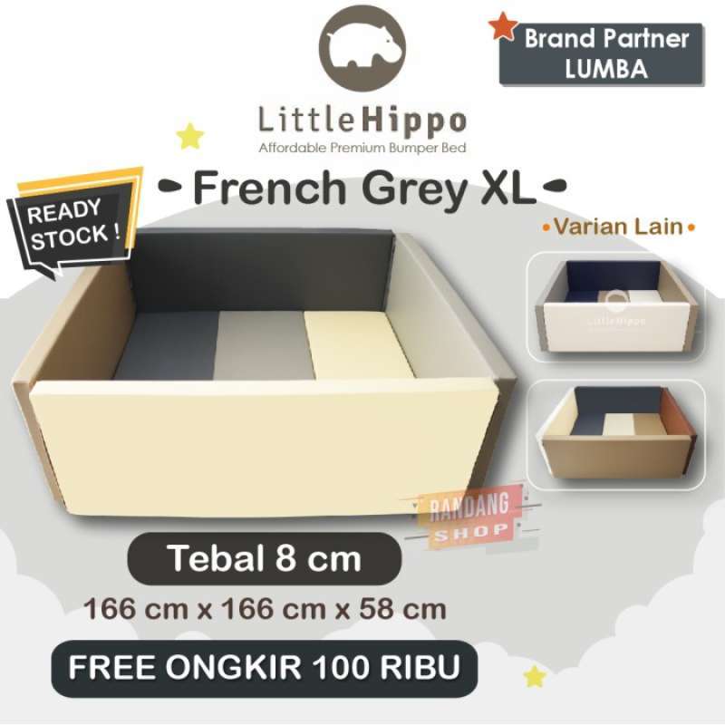 Jual Little Hippo Bumper Bed Xlarge Partner Lumba Playmat Bumpermat