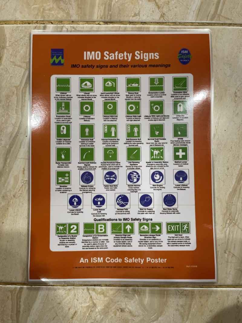 Promo Safety Poster Imo Safety Signs impa 331536 Diskon 23% di Seller ...