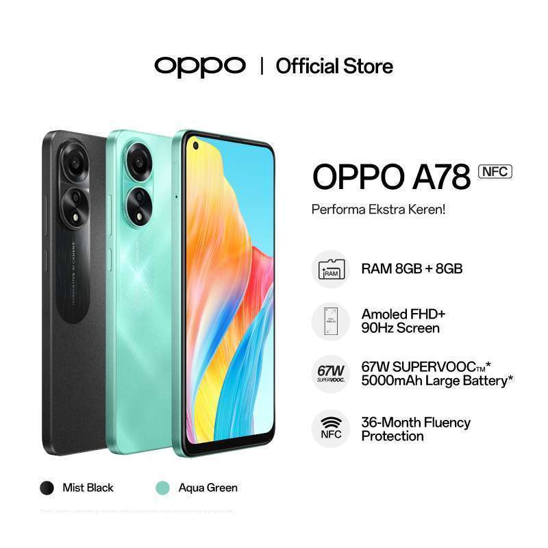 Promo Oppo A78 4g Diskon 6% Di Seller Era 2000 Official Store - Era ...