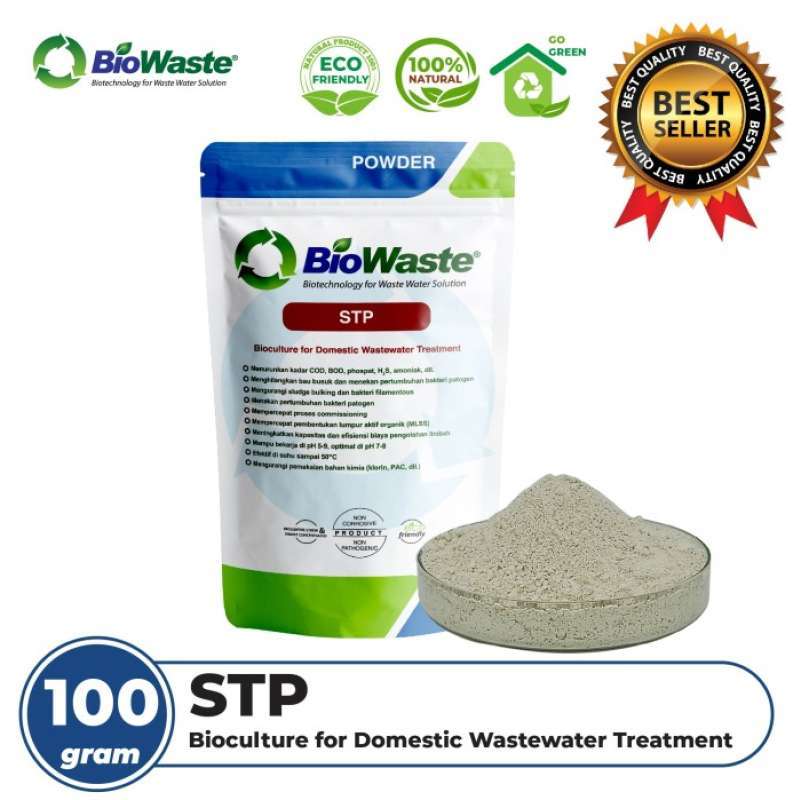 Promo Bakteri Pengurai Limbah Cair Industri Domestik Biowaste Stp 100Gr ...