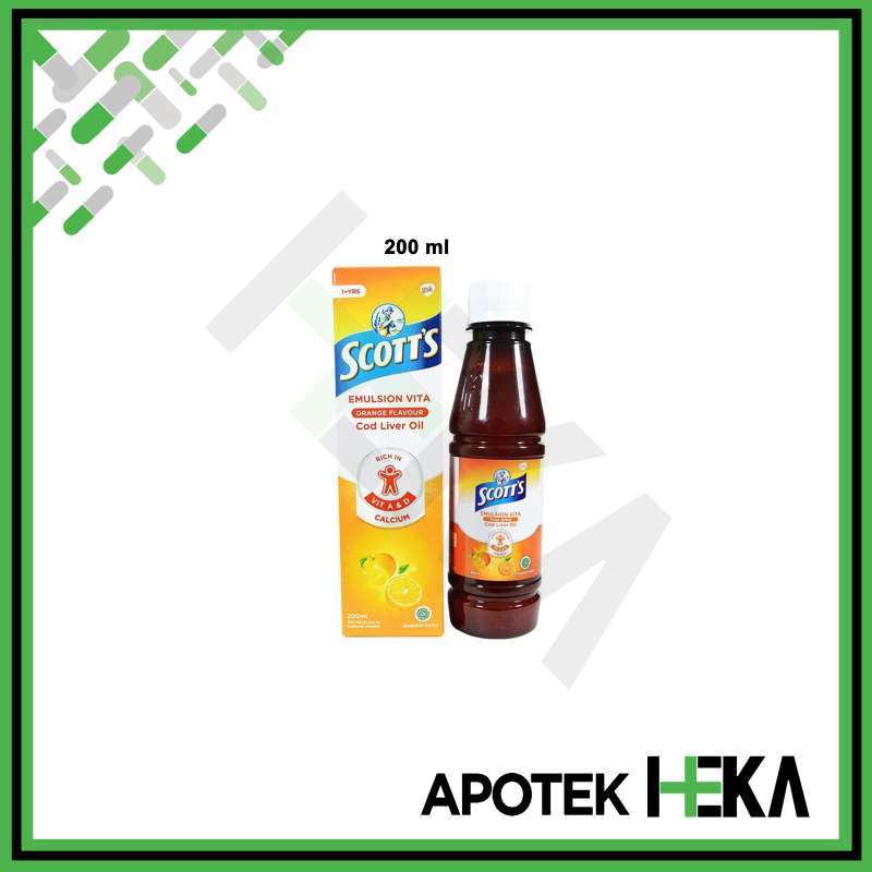Scott Rasa Jual Scott's Emulsion Vita Rasa Jeruk - Minyak Ikan Kod 200 Ml / 400 Ml ...