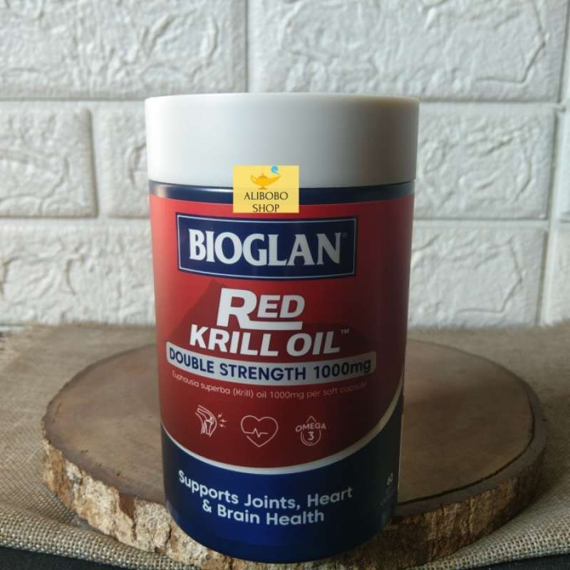 Jual bioglan red krill oil double strength 1000mg 60 capsules di Seller