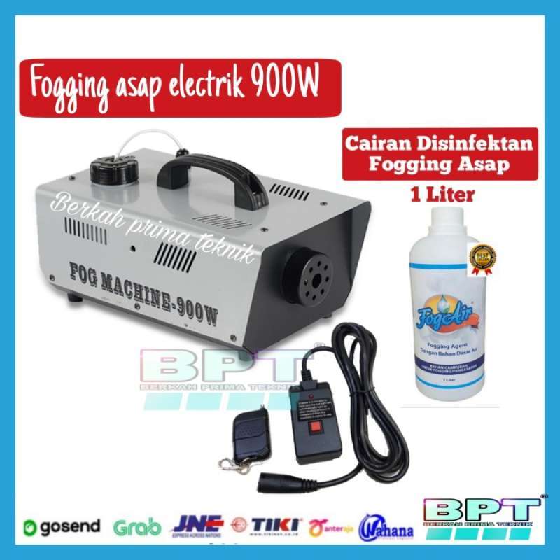 Promo fog machine 900w mesin fogging asap electrik+1Ltr Cairan fogair