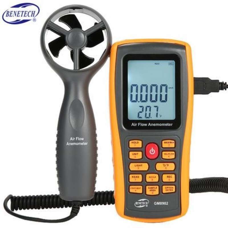Promo GM8902 Anemometer Data Logger Flow Meter GM8902 CFM