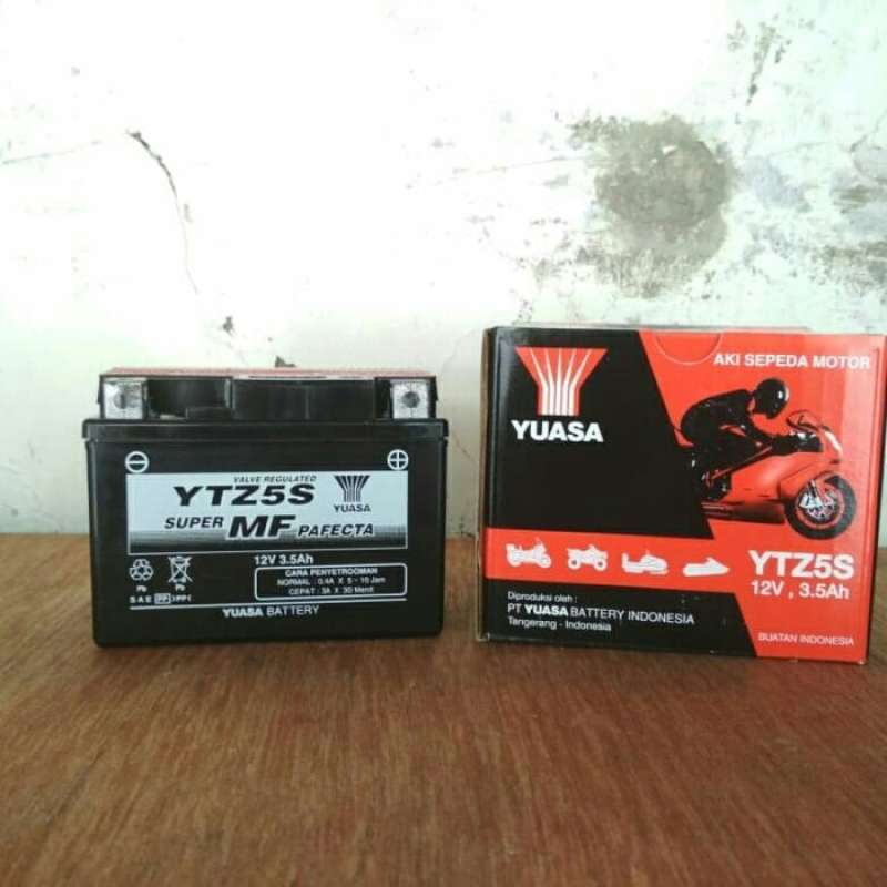 Promo Aki Motor Yuasa Ytz5s Aki Kering Yuasa Ytz5s Asli Original Diskon