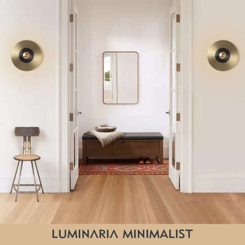 Jual Round Shield Wall Lamp Lampu Hias Dinding Minimalist Di Seller