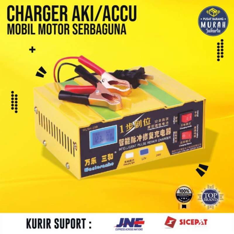 Promo Cas Aki Accu Casan Charger Aki Kering Basah Mobil Motor Truck 12V