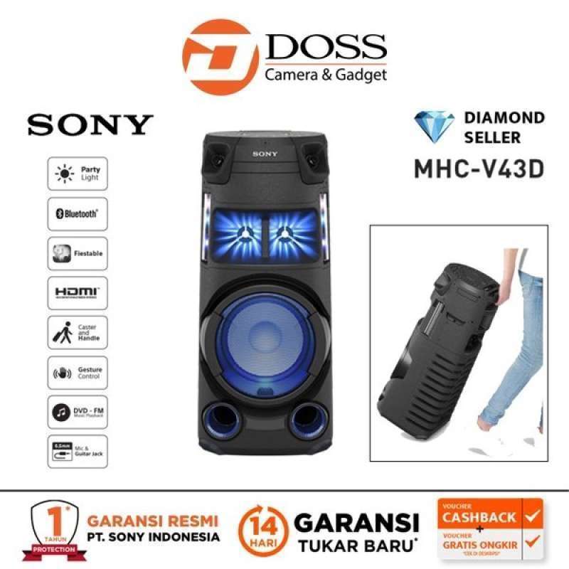 Jual Sony MHC V43D / MHC V43D / V43D High Power Audio System Bluetooth