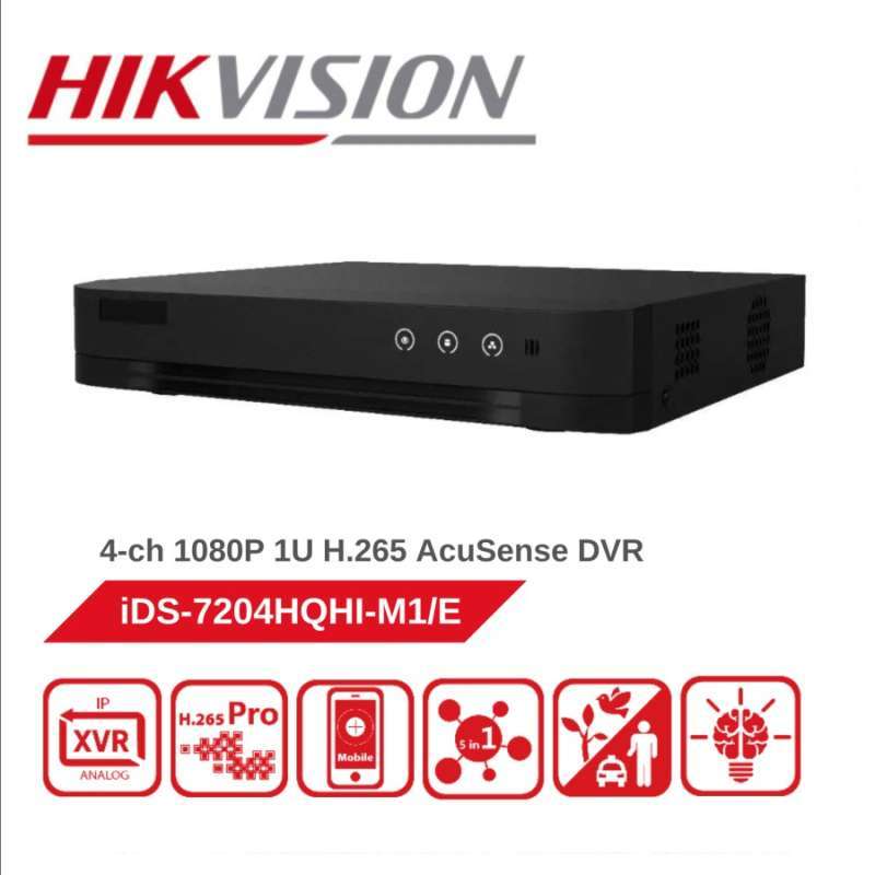 Jual HIKVISION DVR iDS-7204HQHI-M1/E - 4CH TURBO ACUSENSE SUPPORT AUDIO ...