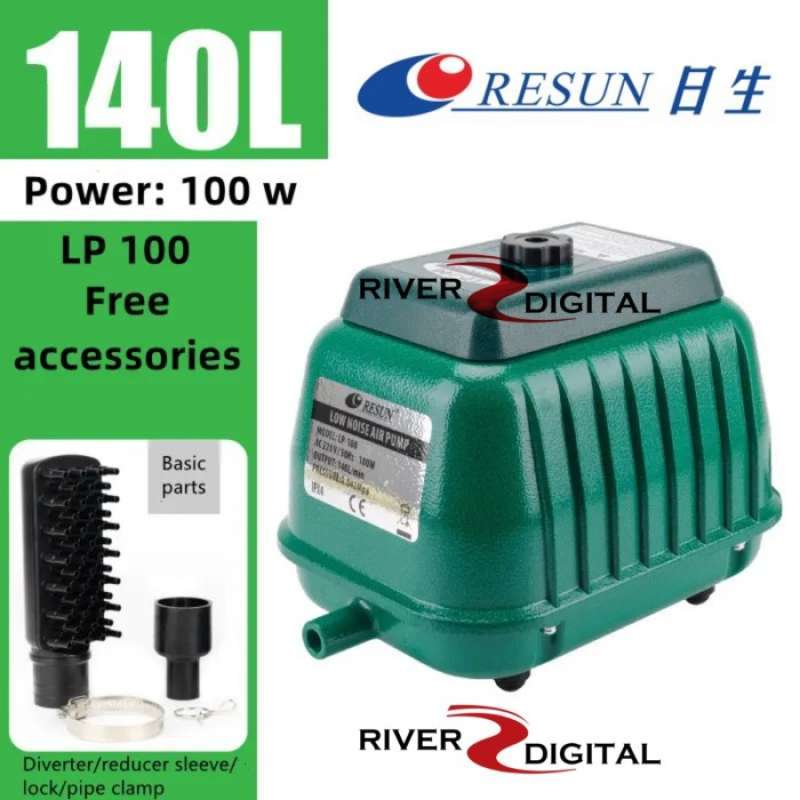 Promo Resun Lp100 Lp-100 Pompa Udara Aerator Airpump Aquarium Kolam ...
