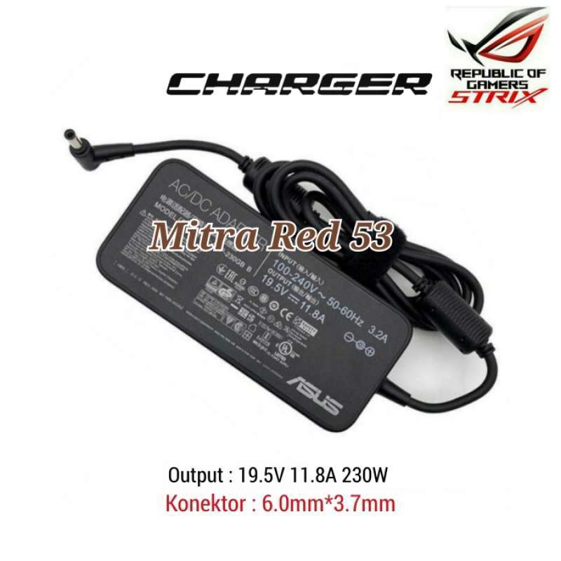 230W AC Charger For Asus TUF Gaming Laptops - Compatible With TUF516, TUF505, TUF706 Series Power Adapter