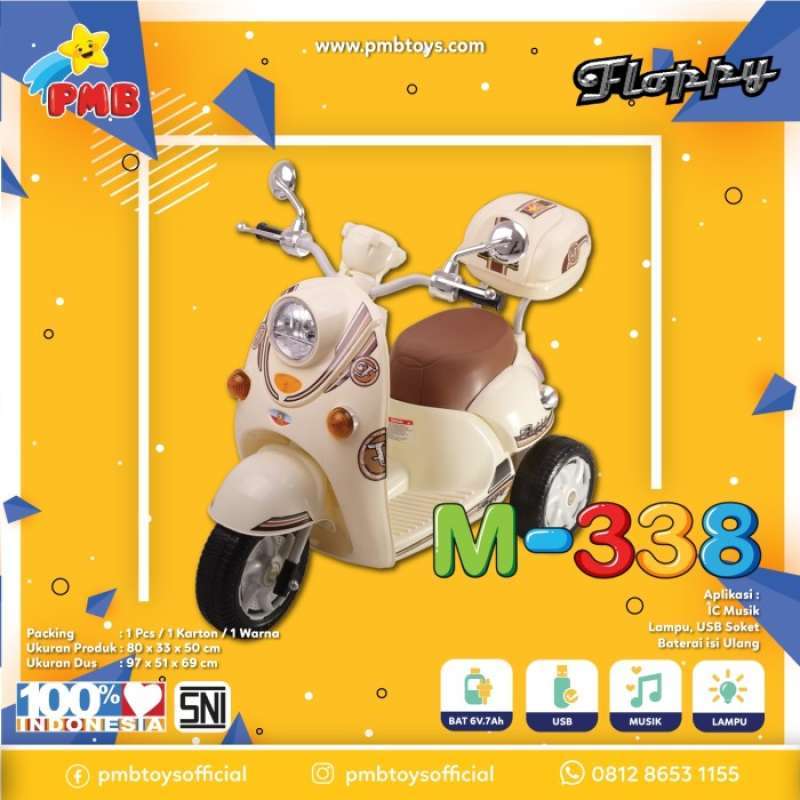 Promo Motor Aki Scoopy Anak PMB M338 Floppy Diskon 23% di Seller