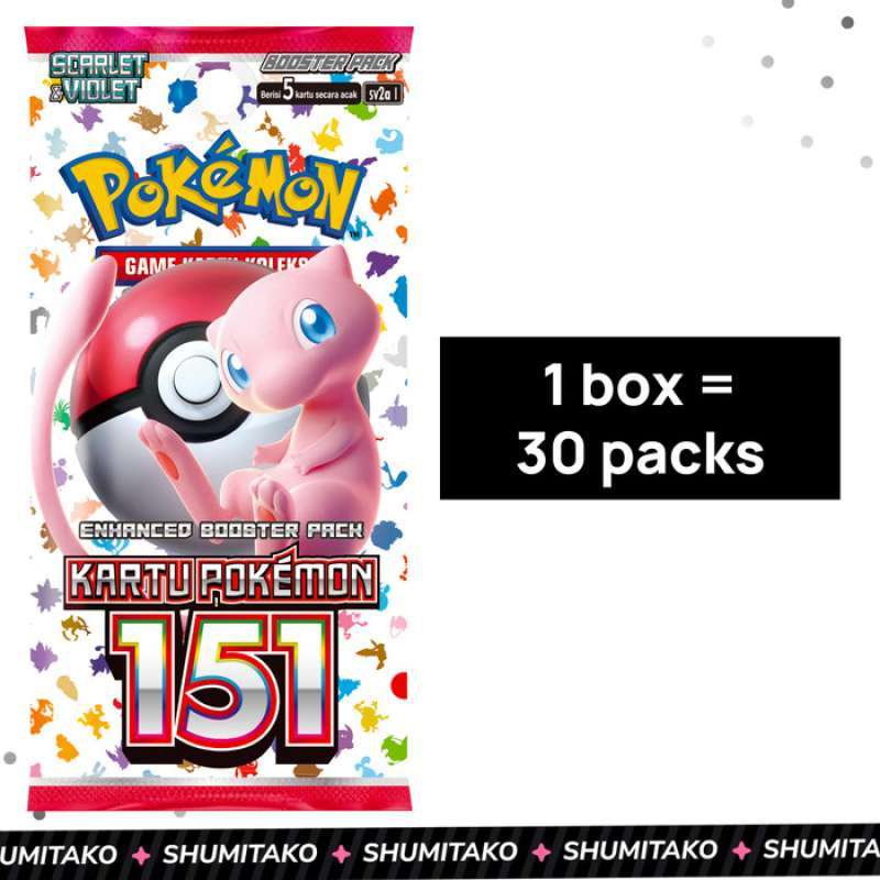 Promo Pokemon TCG Indonesia SV2A Kartu Pokemon 151 Booster Box Original