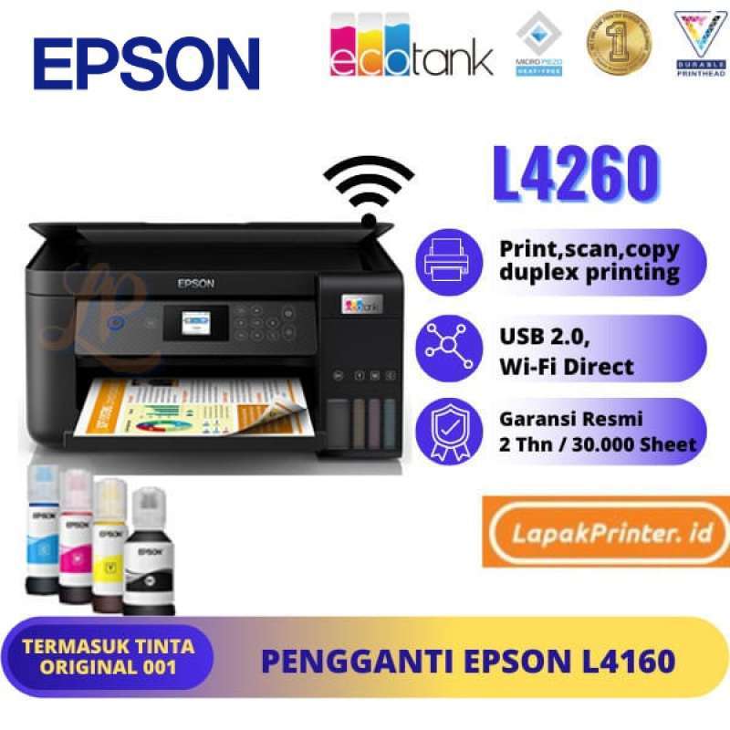 Jual Epson L4260 Printer EcoTank A4 Wi-Fi Duplex All-in-One Pengganti ...