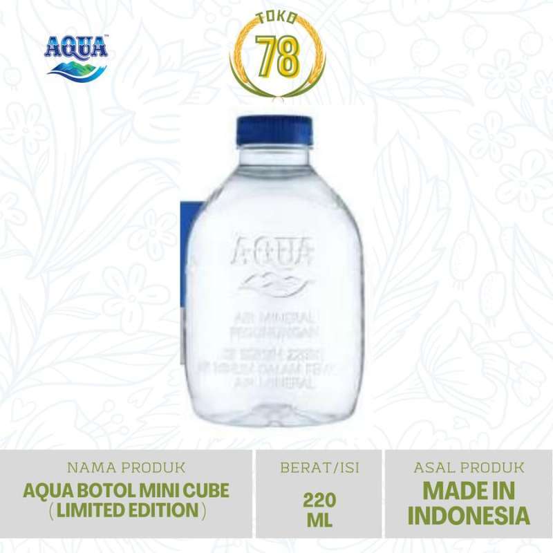 Jual Aqua Mini Kemasan Baru Limited Edition Cube 220ml X 24 Botol (1 ...