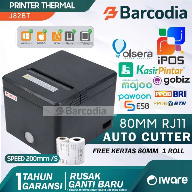 Promo Printer Kasir Thermal 80Mm Auto Cutter Iware K200U Parkir