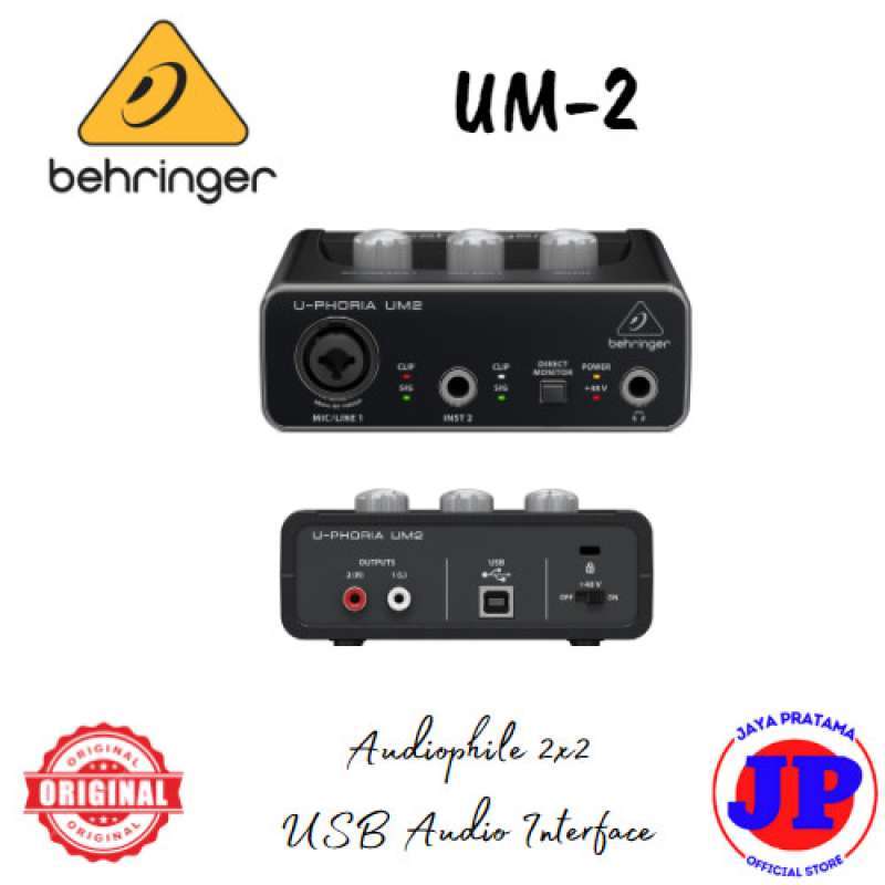 Promo Behringer U-Phoria UM2 USB Audio Interface Diskon 23% di Seller ...