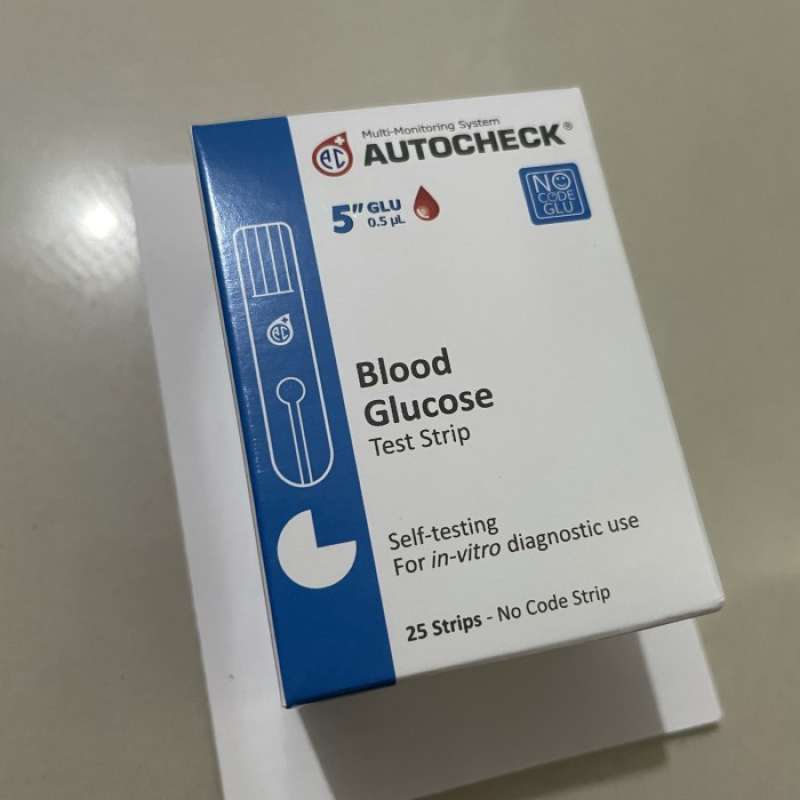 Promo Autocheck Gula Darah 25 Strip Auto Check Autocheck Blood Glucose ...