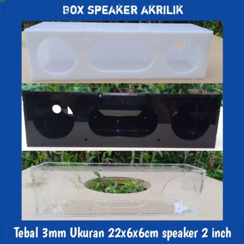 Jual Box Speaker 2 Inch Akrilik Diy 3mm 25x6x6cm Di Seller Laris Plaza ...