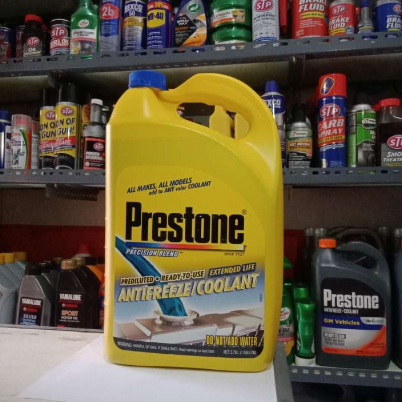 Promo Prestone Antifreeze/Coolant Biru 3,78L Diskon 23 di Seller