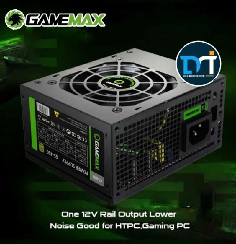 GAMEMAX GS 750G SFX Fuente de Alimentación para PC de 750W, Totalmente Modular, 80 Plus Gold, Condensadores Japoneses de Alta Gama, Ventilador FDB, APFC LLC DC-DC, 9 Protecciones