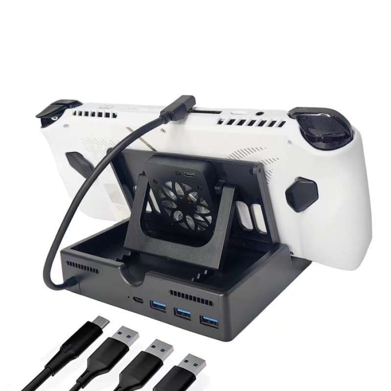 Promo Docking Station Asus Rog Ally Steamdeck 4in1 Usb 3.0 Fan Cooler
