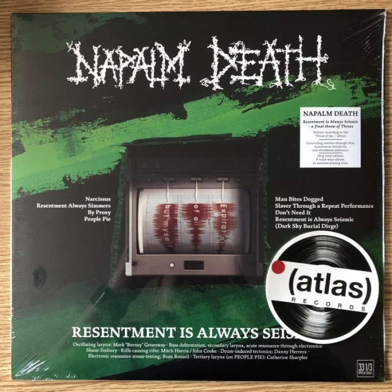 Promo Vinyl / Piringan Hitam NAPALM DEATH - Resentment Is Always ...