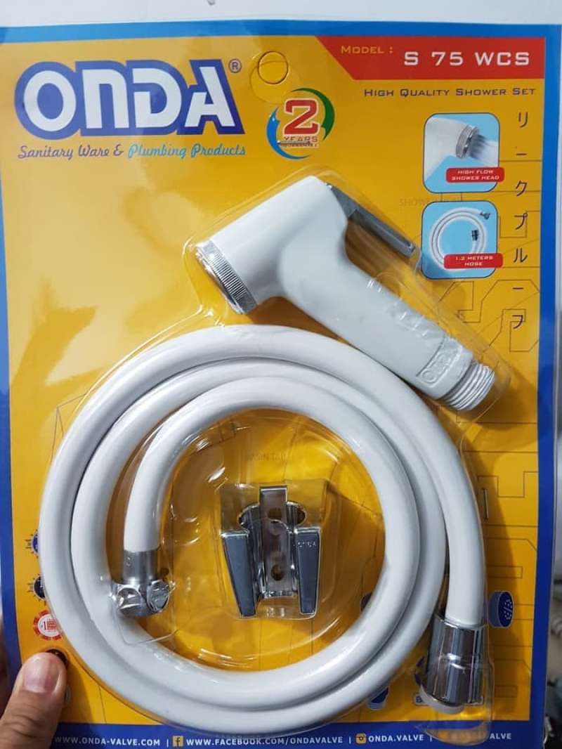 Promo Jet Shower Toilet ONDA Shower toilet cebok Putih S 75 NCS 1/2