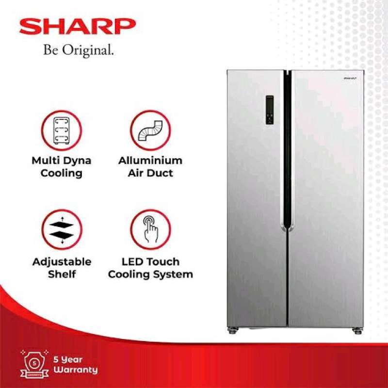 Jual Kulkas Sharp SjIs50MSl Side By Side Inverter Sharp SjIs50Msl di