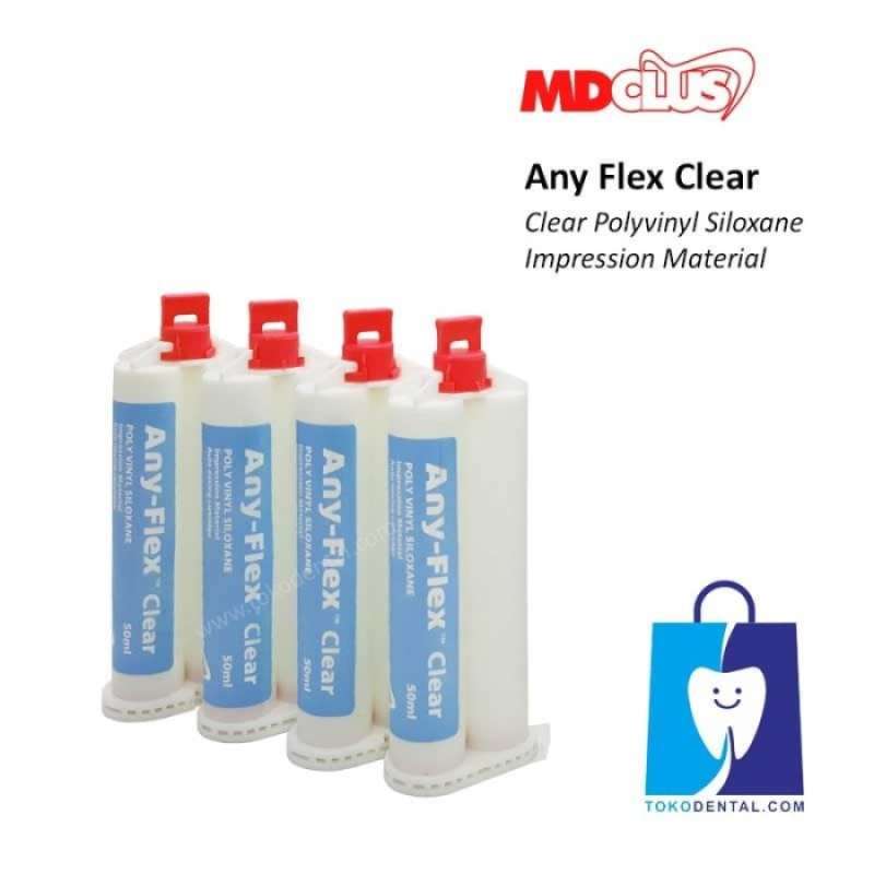 Promo Bahan Cetak Gigi Dental Impression Polyvinyl Clear Any Flex Clear