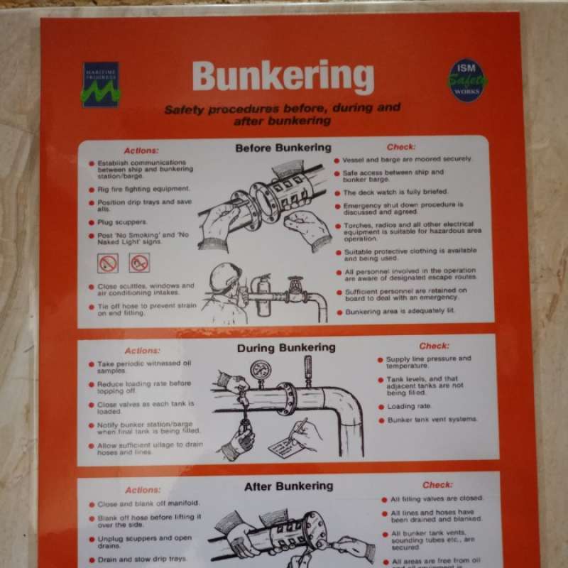 Bunkering Sign Promo Safety Poster Bunkering Impa Code 331522 Diskon 23% Di Seller ...