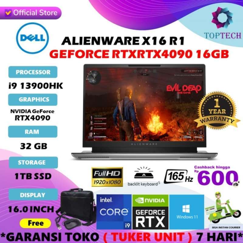 Promo DELL ALIENWARE X16 R1 Core i9 13900 RTX4090 16GB 64GB 2TB 16 ...
