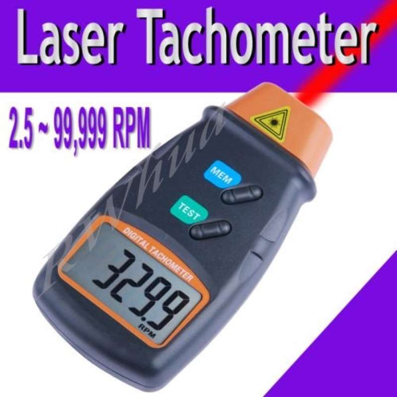 Laser Rpm Device Promo Digital Tachometer Laser - Pengukur Putaran Rpm Roda Mesin Motor ...