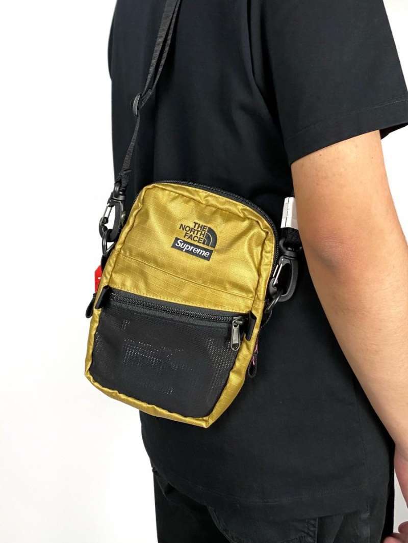 Jual Supreme x The North Face Shoulder Bag Gold 100 Authentic di
