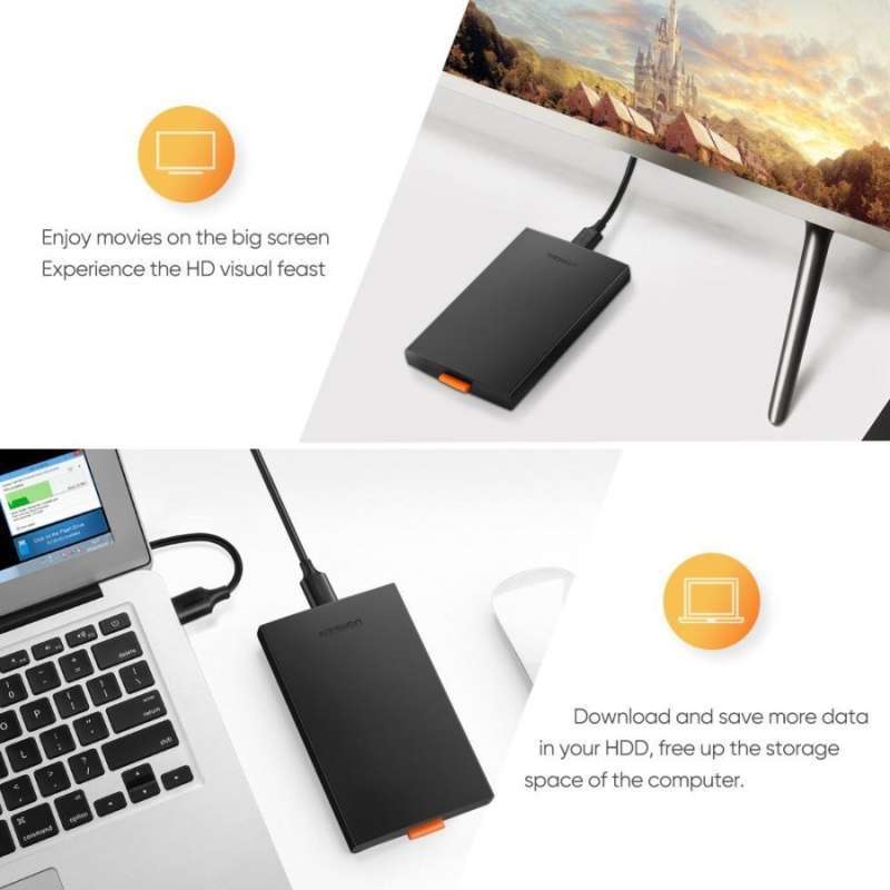 Jual Ugreen Enclosure Case Hardisk Removeable Hdd 2.5 Usb 3.0 Sata ...