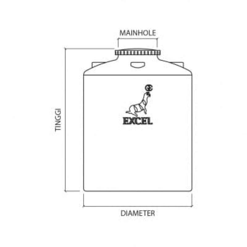 Jual Toren Air/tangki Air Excel 22500 Liter/al 22500 Di Seller Bintang ...