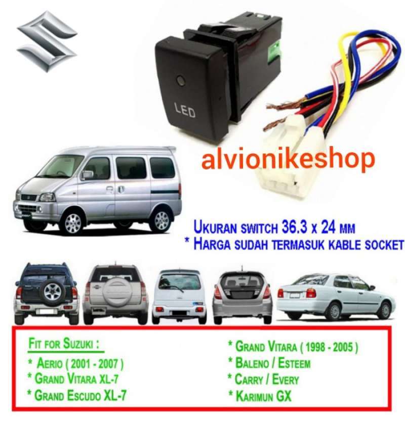 Promo DRL LED Fog Lights Switch For Suzuki Jimny Vitara Escudo Baleno