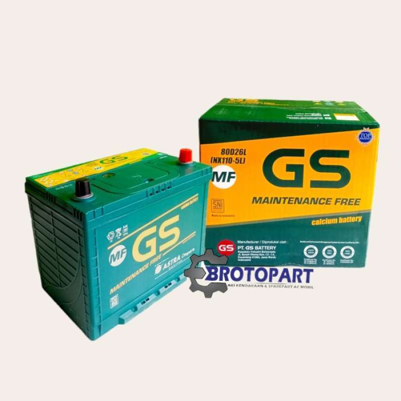 Promo Aki Mobil GS ASTRA 80D26L MF 12v 70Ah Original Accu kering Diskon