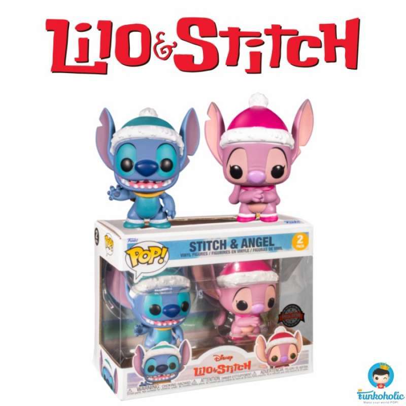 Stitch Promo Set Promo POP! Disney Lilo & Stitch - Stitch & Angel (Winter) [Exclusive ...