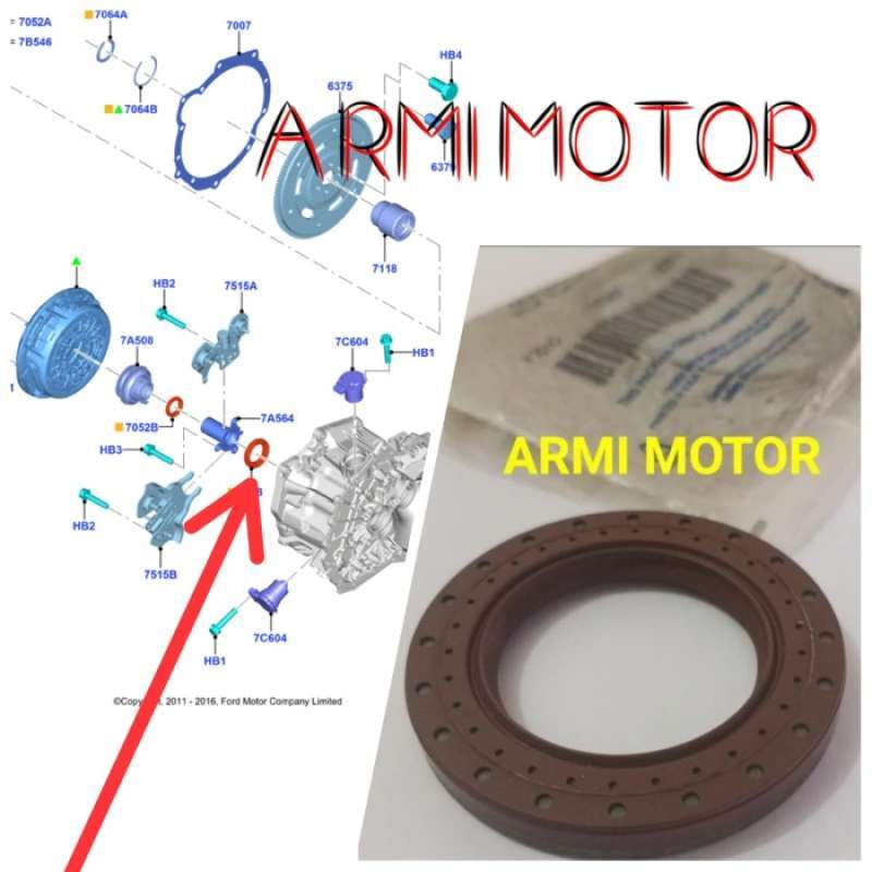 Jual SALE Seal Input Shaft Ford Fiesta Ecosport Focus Matik DPS6