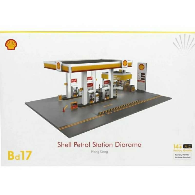 B Shell Ama Promo Tiny Skala 1:64 Shell Petrol ama Playset Bahan plastik Diskon 23% ...