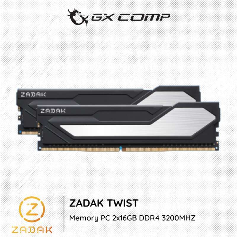 Jual Memory RAM Pc Zadak Twist Ddr4 2x16gb Ddr4 3200 Mhz 32gb