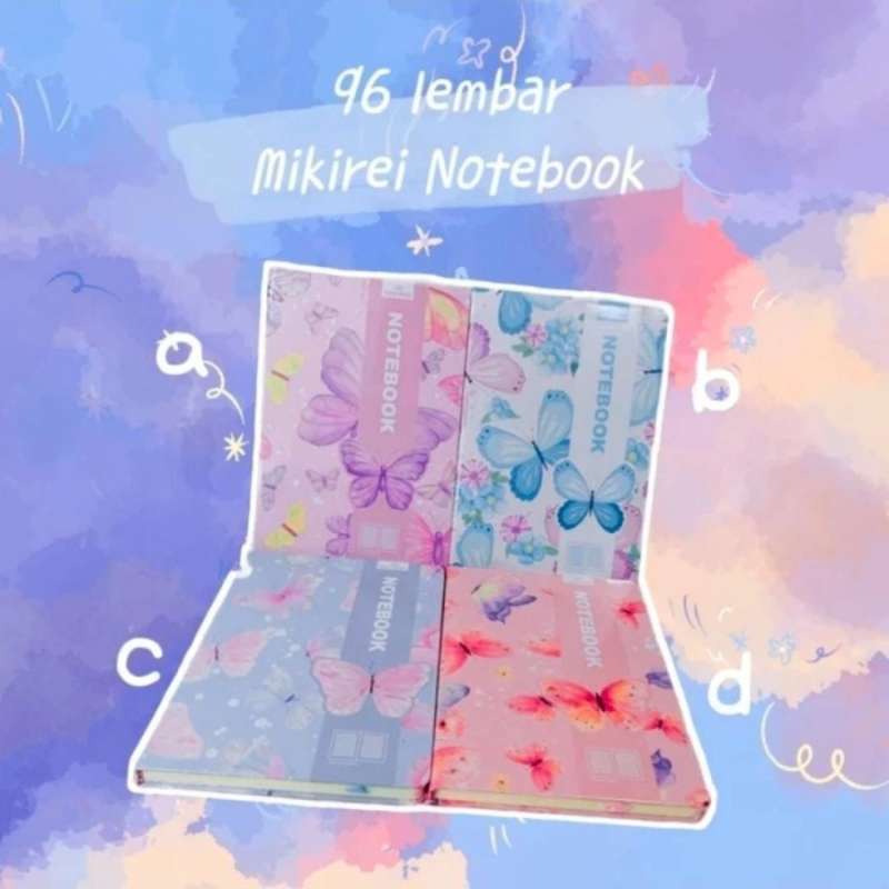 Promo Buku Tulis Harian Notebook Buku Catatan Kekinian Motif Kupu Kupu ...