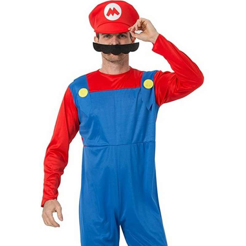 Promo SUPER MARIO BROSS ADULT COSTUME COSPLAY HALLOWEEN KOSTUM PRIA — free download