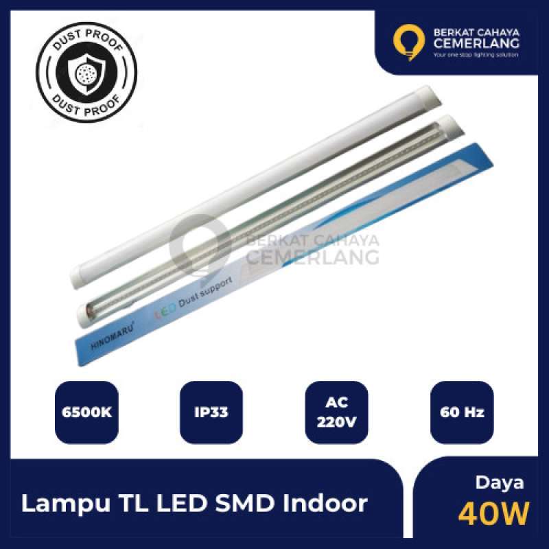 Promo KAP LAMPU TL LED SMD INDOOR 40 WATT PLAFON LAMP 120 CM Waterproof promo-kap-lampu-tl-led-smd-indoor-40-watt-plafon-lamp-120-cm-waterproof