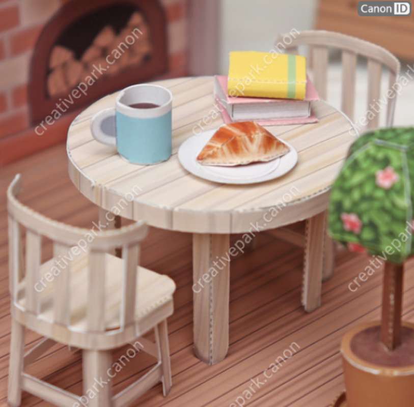 Papercraft Roti Promo TOKO ROTI BAKERY PINK KERTAS miniatur DIY Papercraft mainan ...